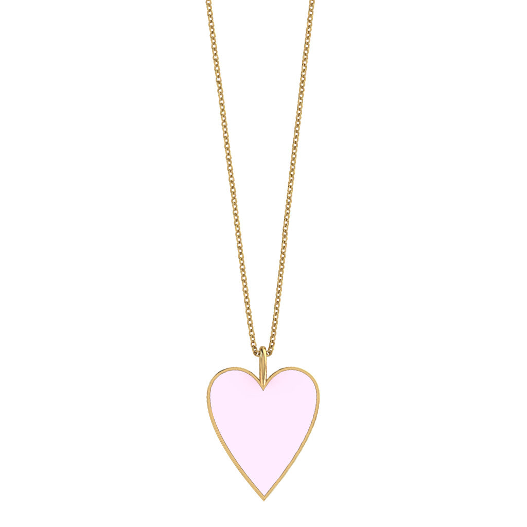 Enamel Heart Necklace